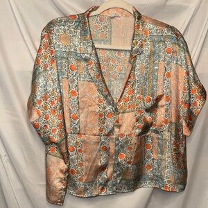 DRA Los Angeles Silk Patterned Blouse